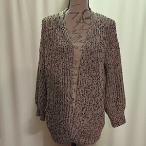 Women's Textured Knit Cardigan Sweater
